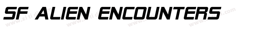 SF Alien Encounters字体转换